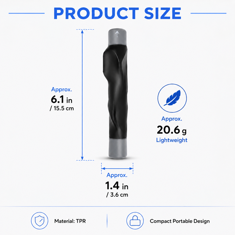 Golf Grip Trainer Hand Position Aid Ergonomic TPR Practice Aid - Gray