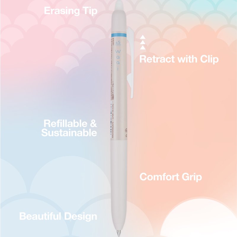 Erasable Gel Ink Pens Set - Extra Fine Point 0.5mm Assorted Colors