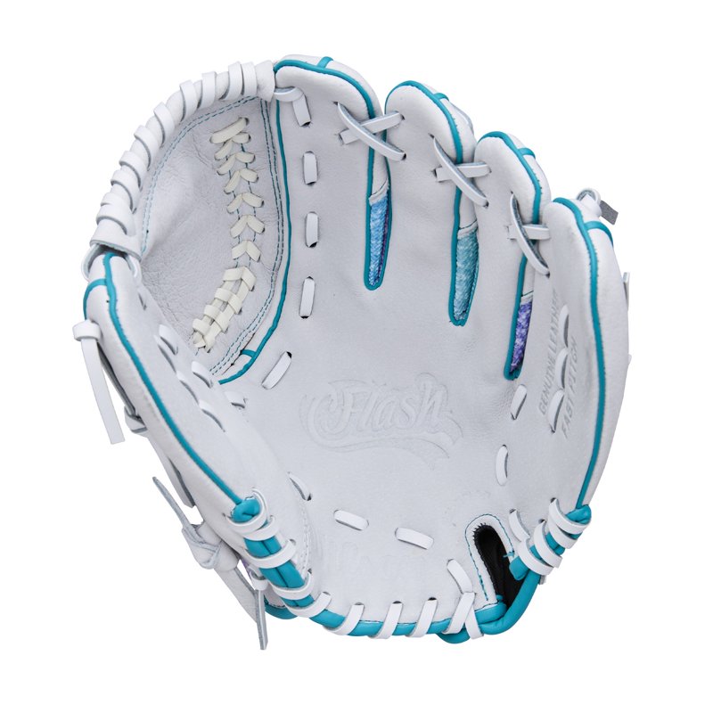 Youth Fastpitch Softball Glove 11 Inch - White, Pink, Green, Right or Left Hand