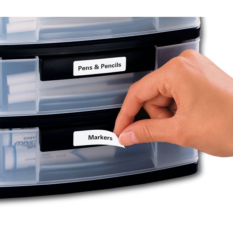 Removable Laser and Inkjet ID Labels 1/2 x 1 3/4 inch White Pack of 2000