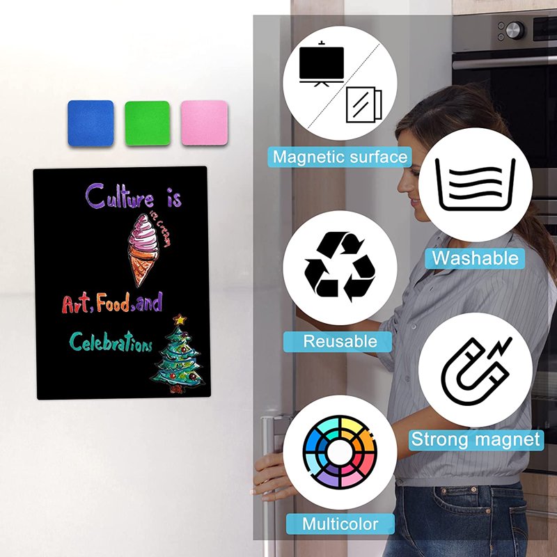 Magnetic Whiteboard Erasers Set - Washable & Reusable for Dry Erase Boards