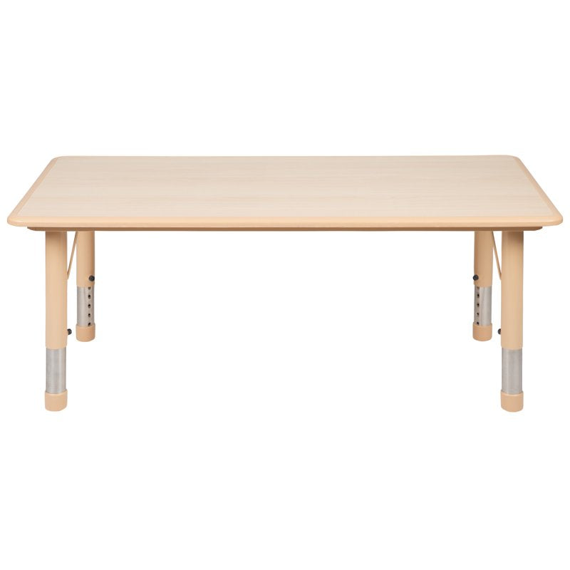 Kids Adjustable Activity Table for Learning and Play - Natural Finish