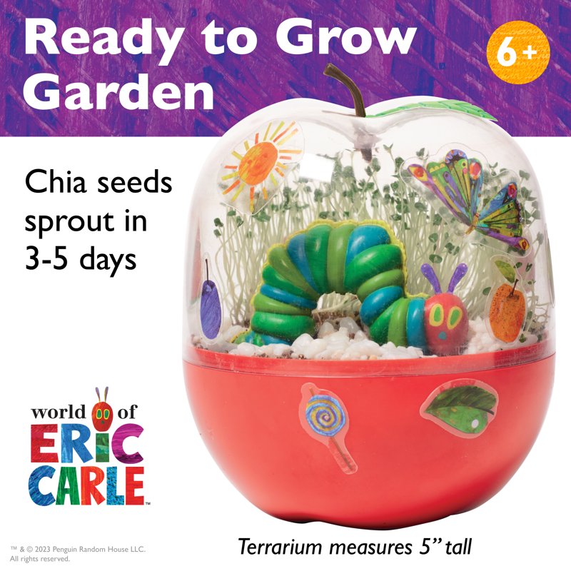 Kids Garden Kit with Terrarium - The Very Hungry Caterpillar Craft & Science Set