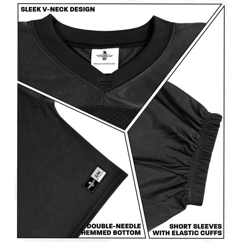 Men's Football Practice Jersey Lightweight Breathable Mesh Sports Uniform