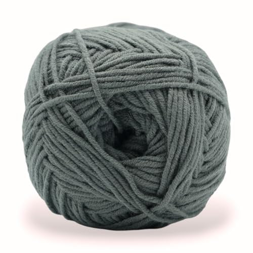 Cotton Blend Yarn 300g/852yds - Soft Fluffy Crochet Thread in Multiple Colors