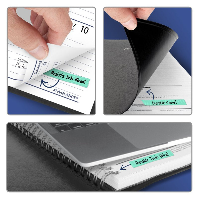 2027 Weekly Appointment Book Planner Small Black 5x8