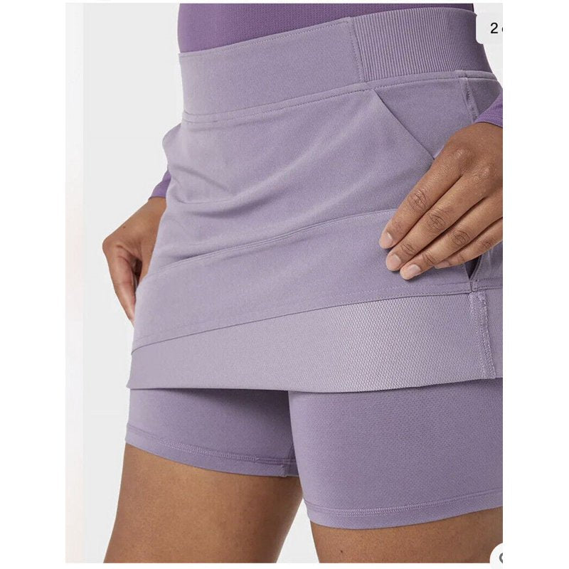 Women's Skort with Elastic Waistband - Soft Comfort Fabric, XL