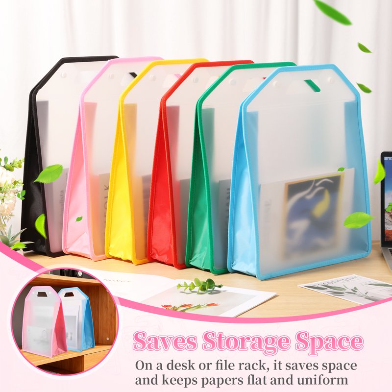 Scrapbook Paper Storage Organizer 6-Pack for 12x12 Sheets with Handle