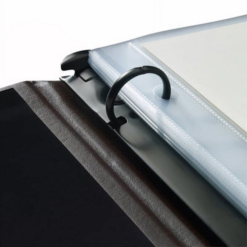Leather Presentation Binder 0.75" Ringbound Refillable Portfolio Without Window