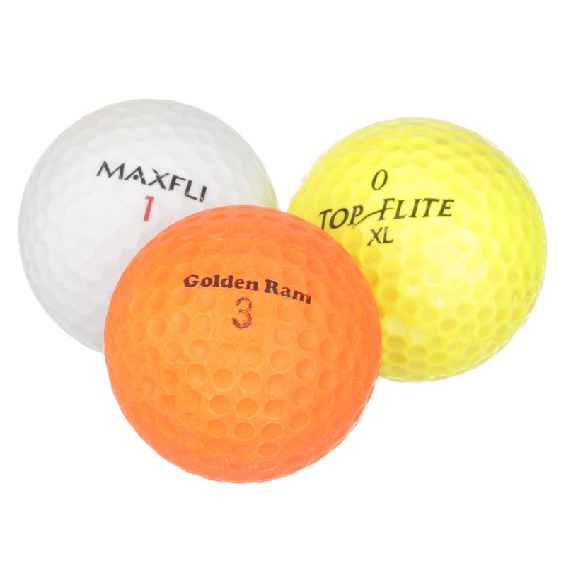 Recycled Golf Balls Assorted Colors 48 Pack - Golf Practice & Play