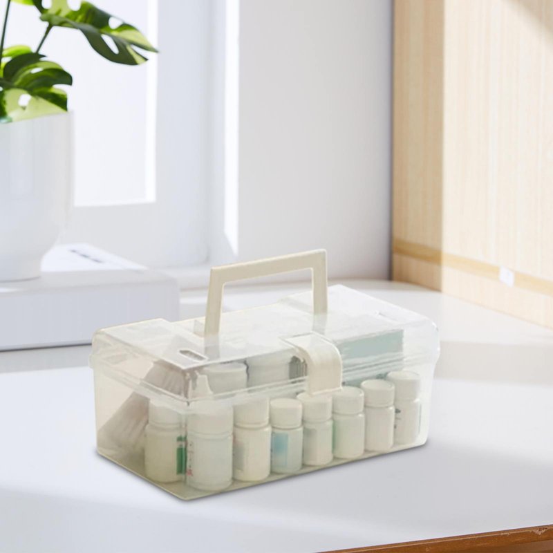 Plastic Storage Bin with Latching Lid - Clear Stackable Organizing Box for A4 Paper and Photos