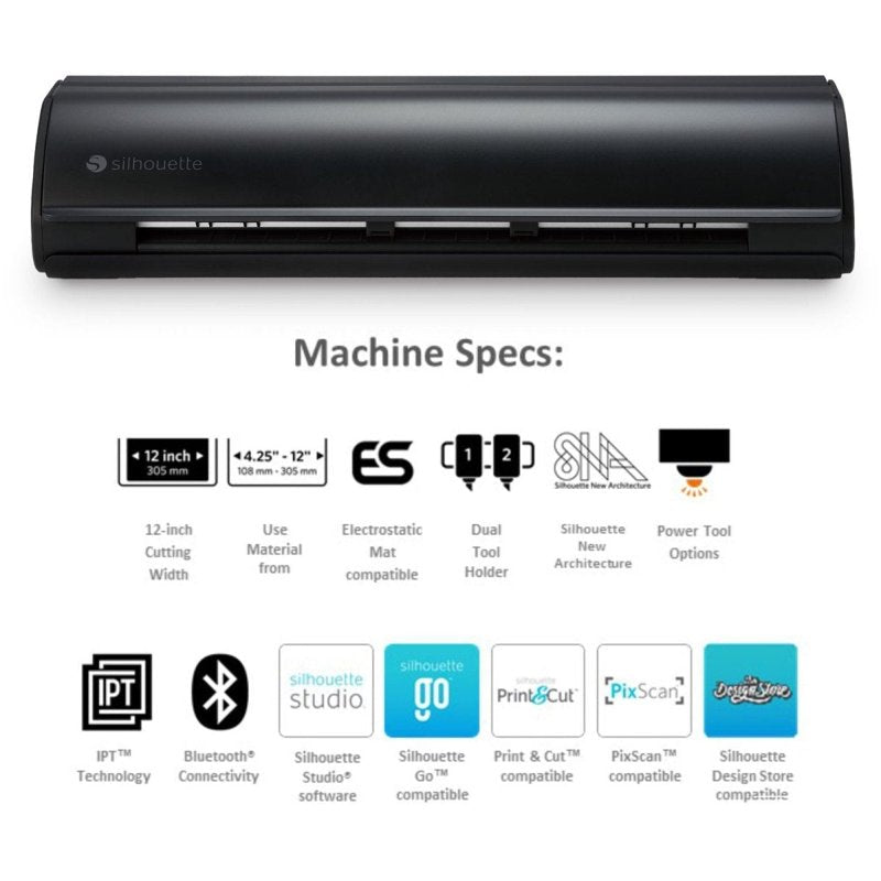 Silhouette Cameo 5 Alpha Vinyl Cutting Machine 12-inch Bluetooth