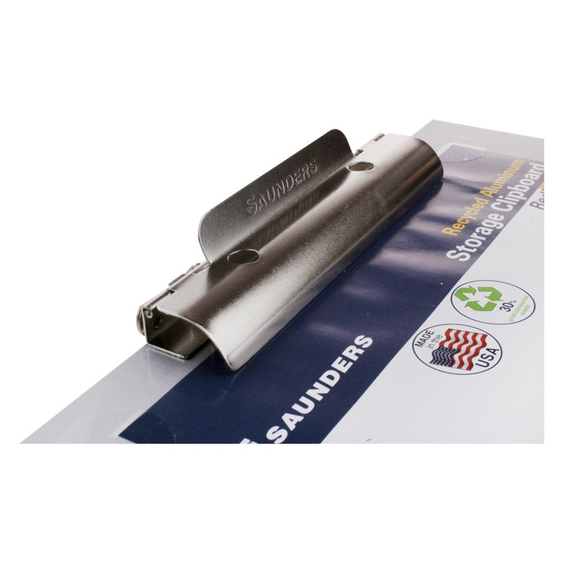 Letter Size Aluminum Storage Clipboard with High Capacity Clip