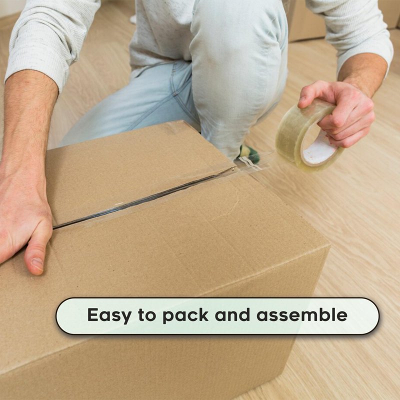 Corrugated Shipping & Moving Boxes - Eco-Friendly Kraft Cardboard Pack of 25