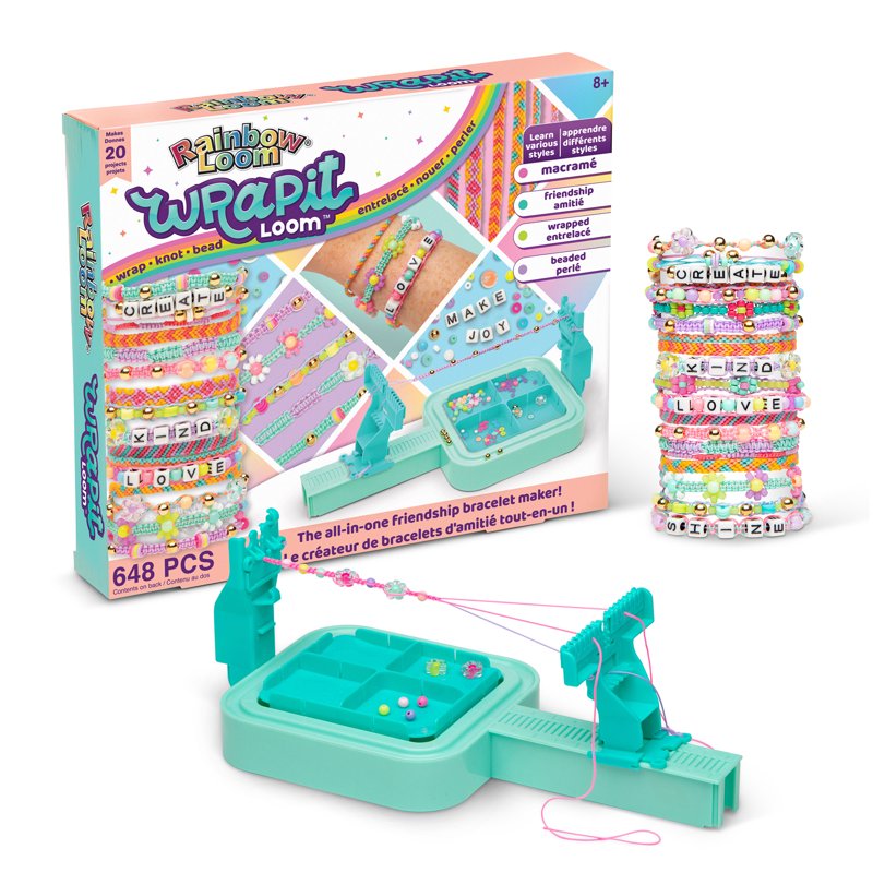 Kids' Bead & Friendship Bracelet Kit with Loom - 648 Pieces