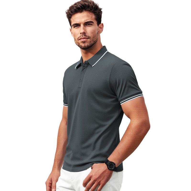 Men's Quick Dry Golf Polo Shirts 3-Pack Lightweight Breathable Casual Wear