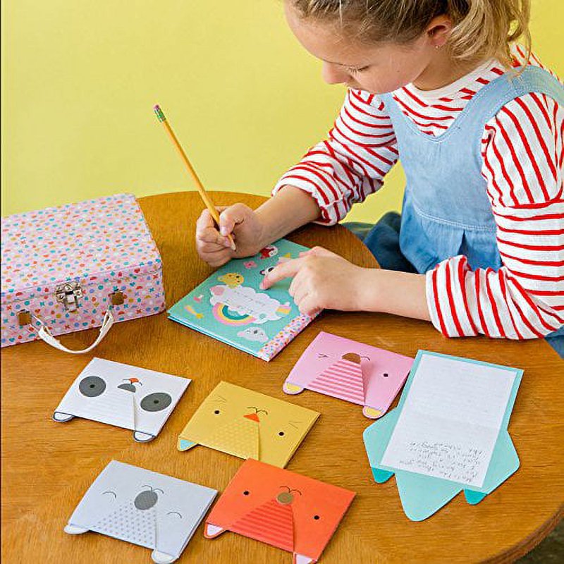 Animal Pals Craft Kit with Notecards, Journal, Stickers & Pencils – Kids DIY Activity