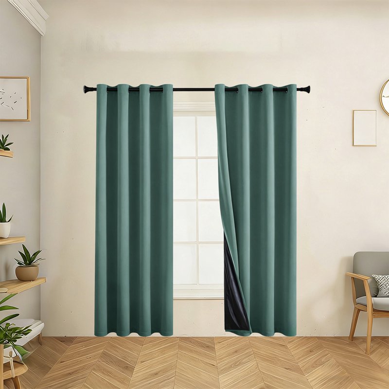 Blackout Curtains Thermal Insulated Privacy Window Drapes for Living Room & Bedroom