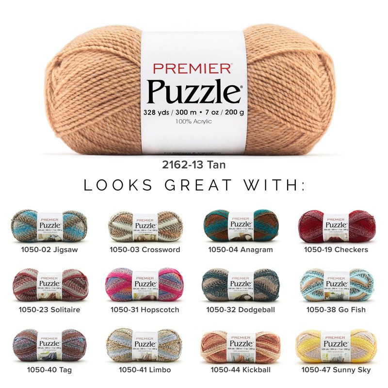 Solid Color Yarn for Knitting and Crocheting - 14 Color Options