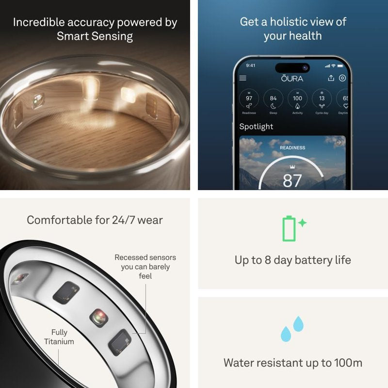 Oura Ring 4 Sizing Kit - Find Your Perfect Fit Before Purchase