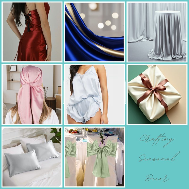 Precut Turquoise Satin Fabric 2 Yards for Costumes & Crafts
