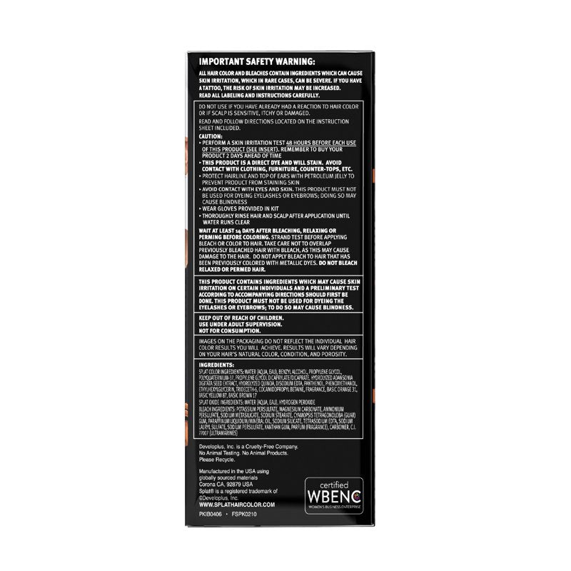 Semi-Permanent Hair Dye Kit for Vibrant Color & Bleach - Multiple Shades
