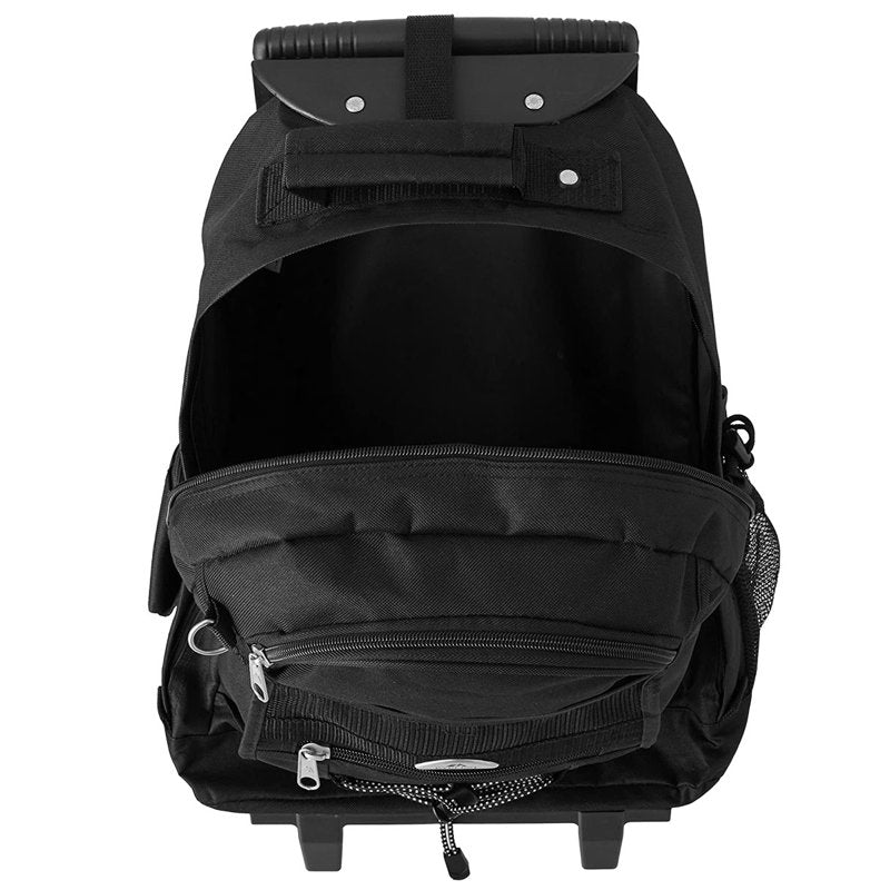 Everest Wheeled Backpack - Black, 20-Inch Rolling School & Travel Bag