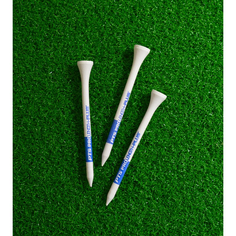 Golf Tees - Color-Coded Hardwood Tee System for Consistent Setup, 75 Pack