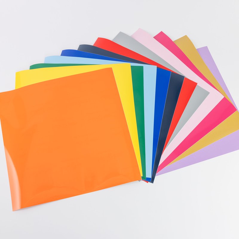 12 Pack Permanent Craft Vinyl Sheets - 12x12 Inches for DIY Projects