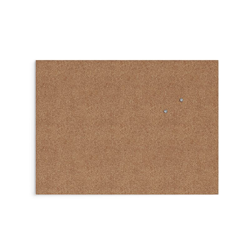 Frameless 24x18 Cork Bulletin Board - Natural Self-Healing Cork Surface