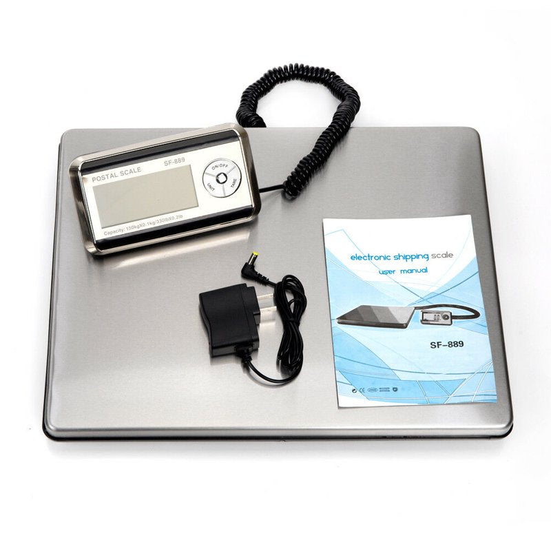 Digital Postal Scale 440lbs Capacity Compact Shipping Weighing Platform