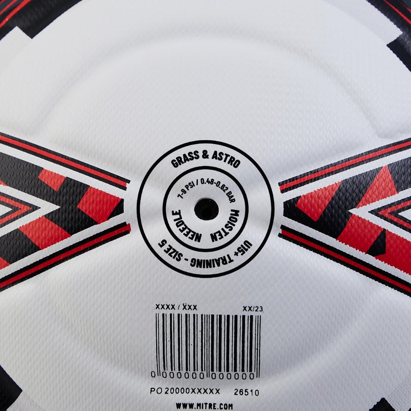 Mitre Impel Evo Training Soccer Ball – All-Weather, Size 3/4/5, PU, Hyperflow Grooves