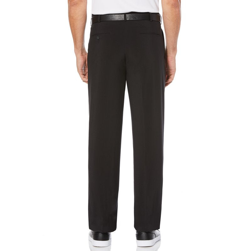 Men's Active Stretch Golf Pants with Double Pleats and Sun Protection