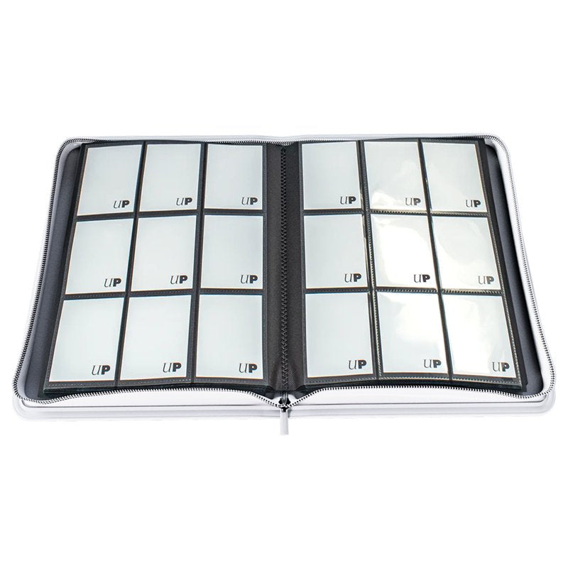 9-Pocket PRO-Binder Zippered Organizer for Trading Cards - Vivid Red