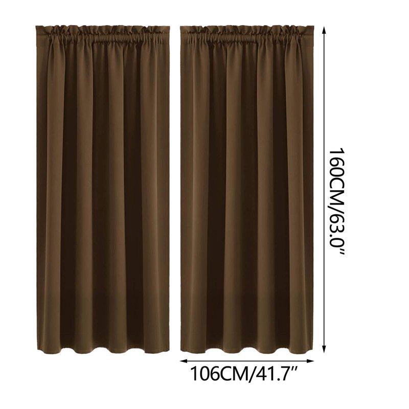 Blackout Curtains Thermal Insulated Room Darkening Panel 96 Inch Grommet