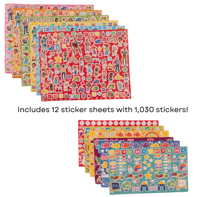 Kids Art Set with Stickers Markers Paint Canvas - 1000+ Piece Craft Kit for Children