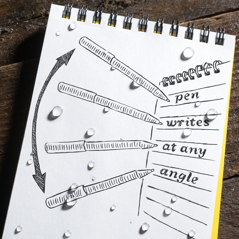 All-Weather Pocket Pen with Fine Point - Waterproof, Mud & Cold Resistant, 2-Pack