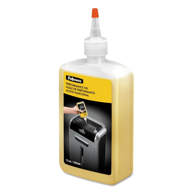Fellowes Shredder Oil - 3 Pack 12 oz Bottles with Extension Nozzles for Office & Home Use