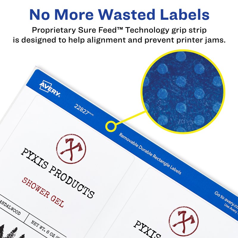 Printable White Rectangle Labels 3.5 x 4.75 Inches, Water Resistant 32 Pack