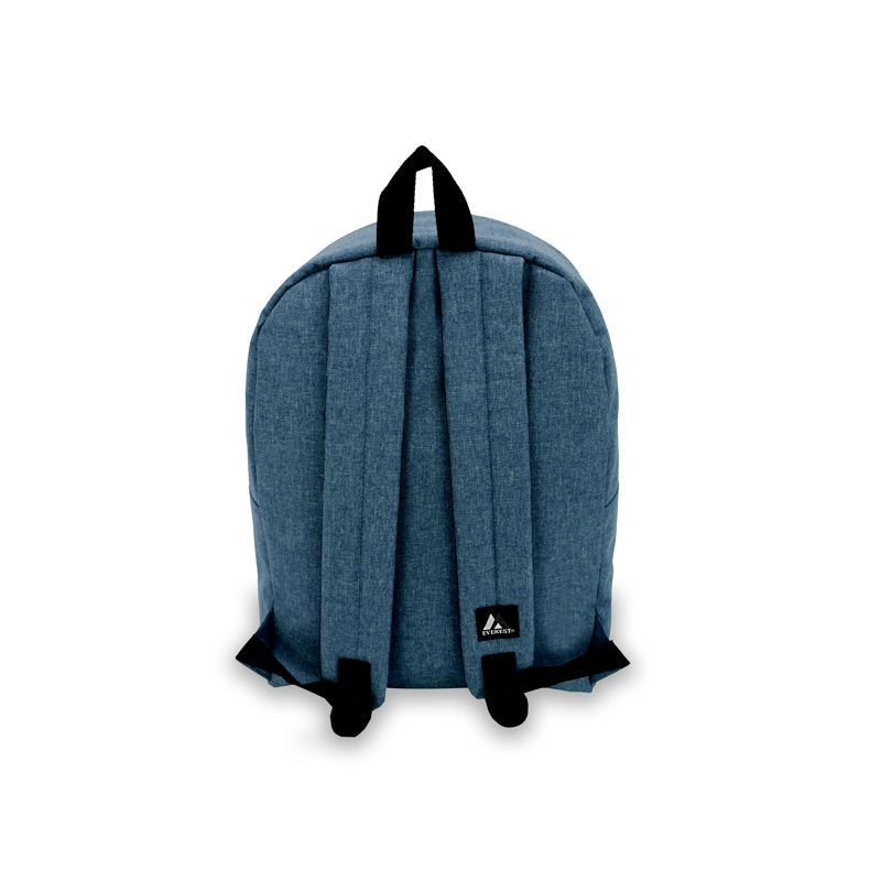 15-Inch Denim Backpack with Multiple Colors for School & Travel