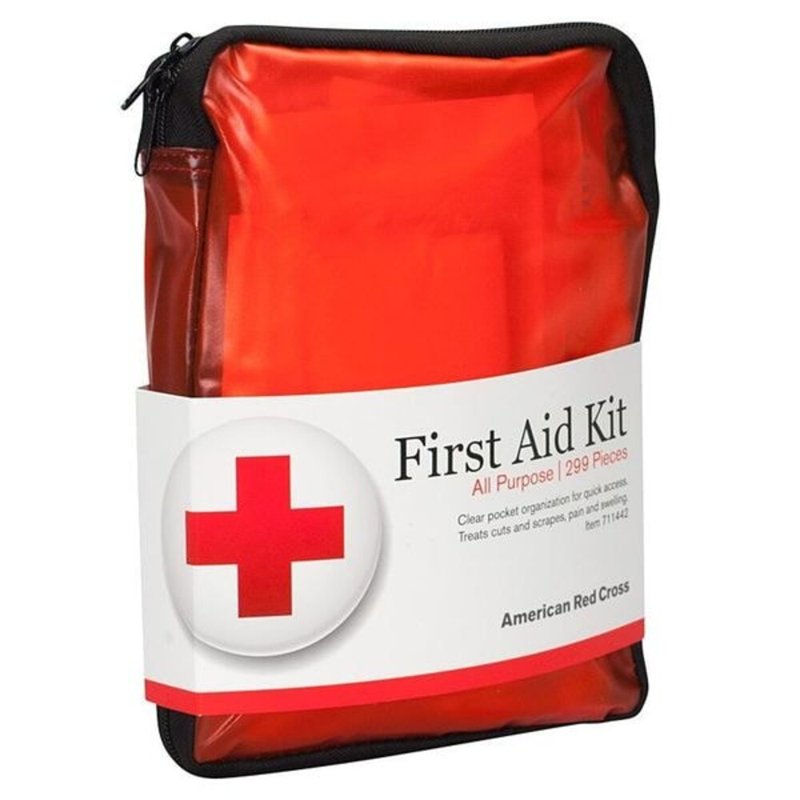 First Aid Kit with 299 Components for 25 People - Red Nylonshield Housing