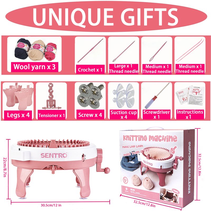 40 Needle Knitting Machine for DIY Weaving and Circular Knitting