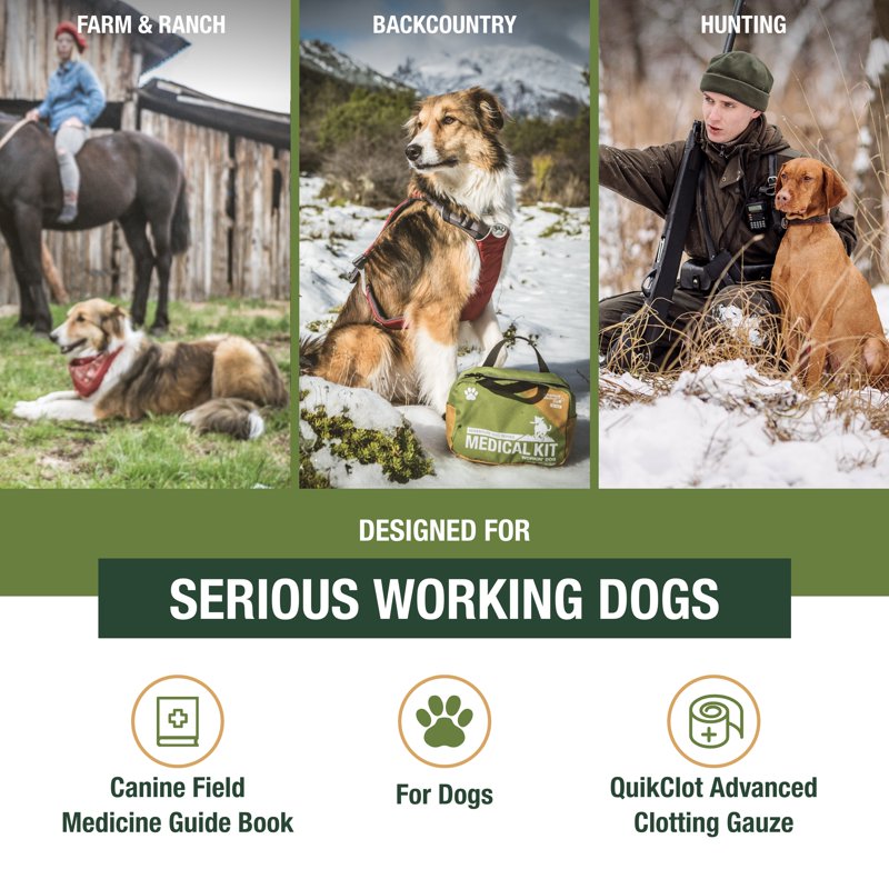 Dog First Aid Kit with Wound Care Supplies for Pets