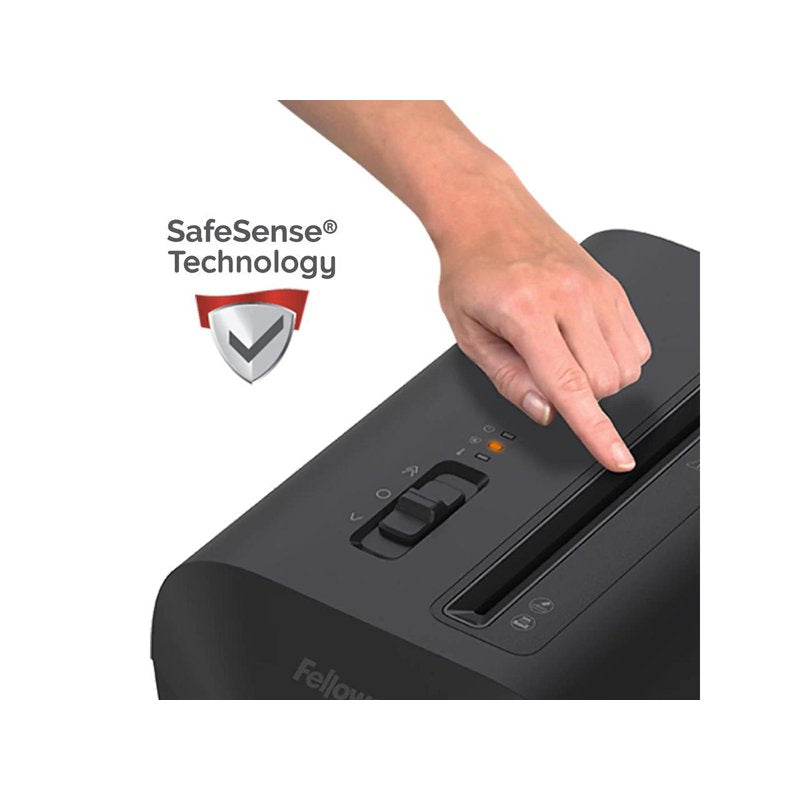 Fellowes Cross-Cut Office Paper Shredder P-4, 10 Sheets per Pass, Black LX65