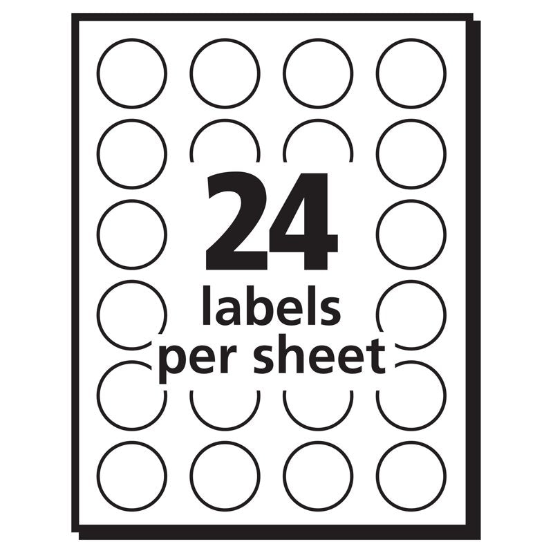 Neon Color-Coding Labels - Removable 3/4 Inch Round Office Stickers, Pack of 1008