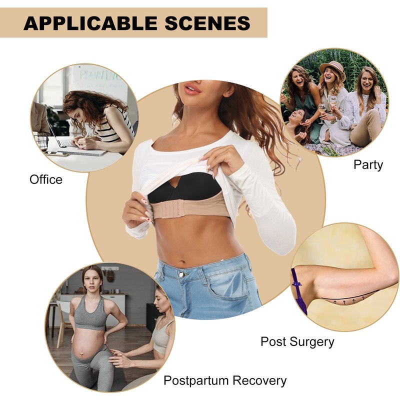 Women’s Arm Shaper Compression Sleeves Post Surgery Slimming Shapewear