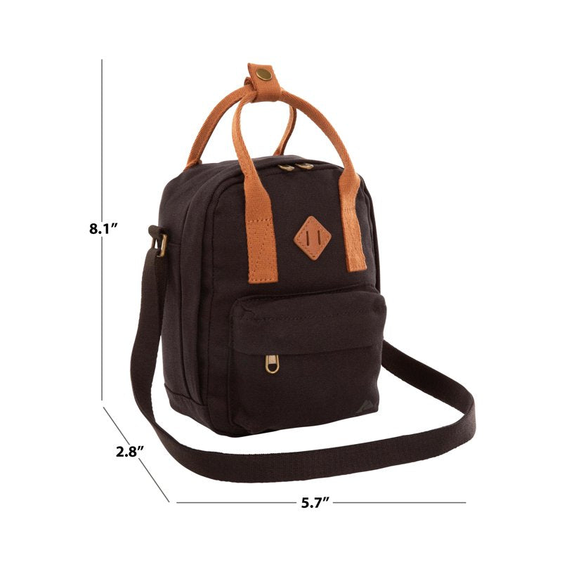 Unisex 3L Crossbody Bag with Multiple Carry Options - Black & Teal
