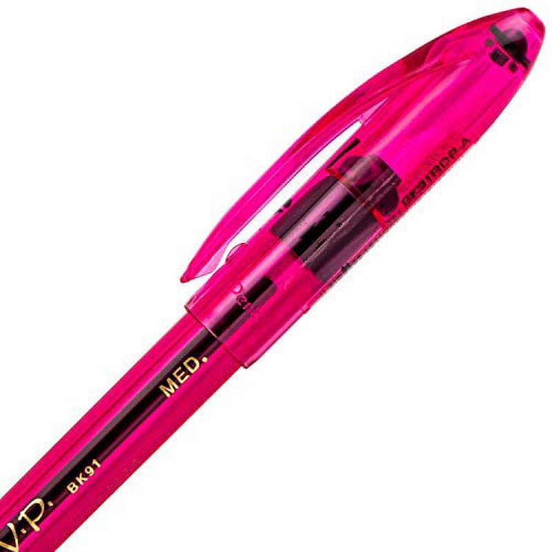 Pentel Razzle-Dazzle Refillable Ballpoint Pen - Black Ink, Pink Barrel