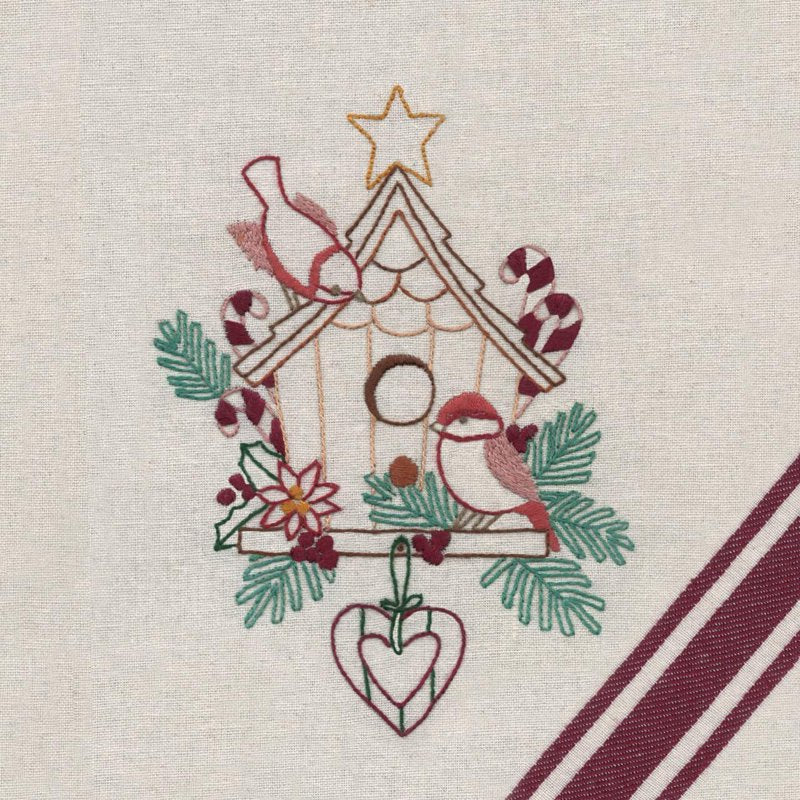 Christmas Embroidery Pattern Set for Fabric Painting and Needlework