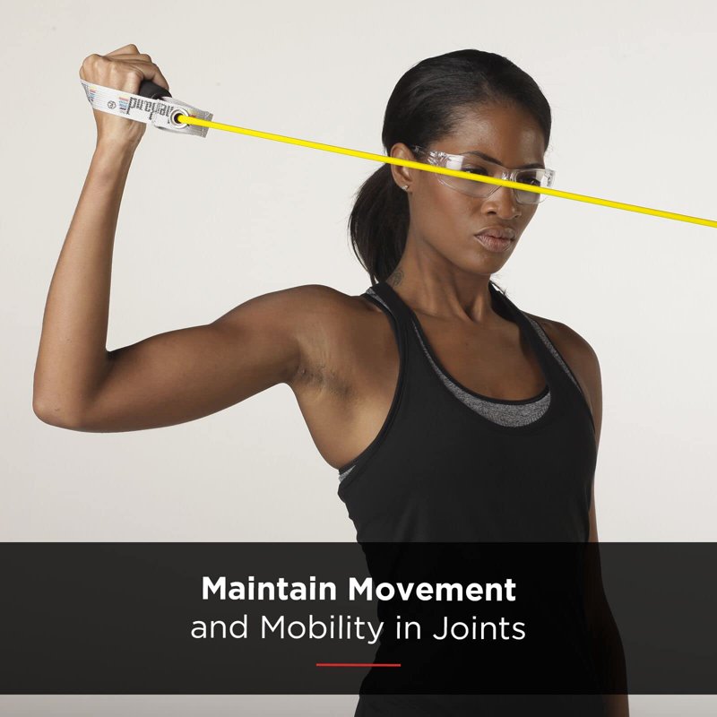 Resistance Tubes with Soft Handles - Level 2 Yellow, 3 lbs, 48 Inch